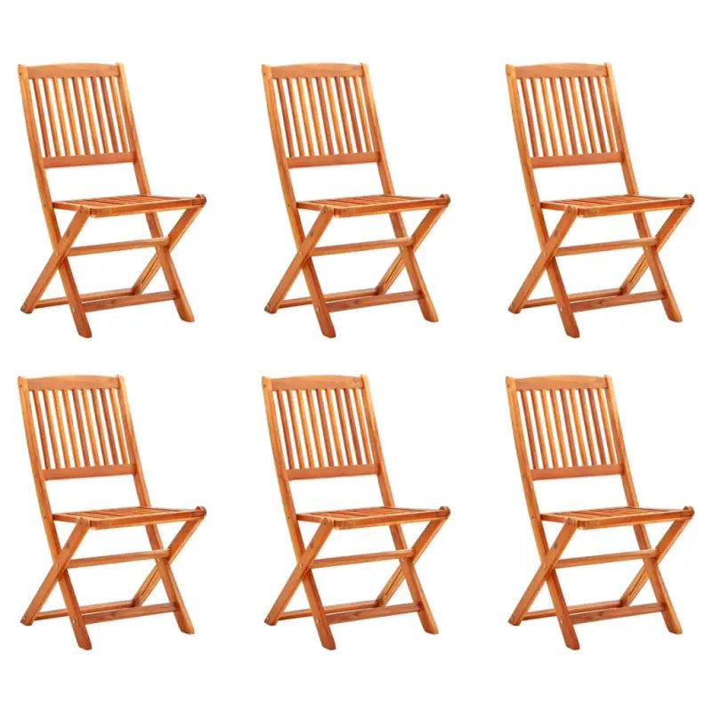 Tuinstoelen van massief eucalyptushout voor buiten eetplezier - 6 / Zonder armleuning - Tuinstoelen
