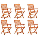 Tuinstoelen van massief eucalyptushout voor buiten eetplezier - 6 / Met armleuning - Tuinstoelen