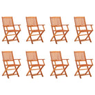 Tuinstoelen van massief eucalyptushout voor buiten eetplezier - 8 / Met armleuning - Tuinstoelen