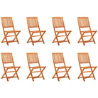 Tuinstoelen van massief eucalyptushout voor buiten eetplezier - 8 / Zonder armleuning - Tuinstoelen