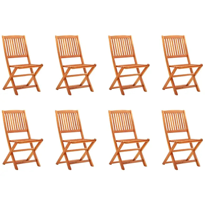 Tuinstoelen van massief eucalyptushout voor buiten eetplezier - 8 / Zonder armleuning - Tuinstoelen