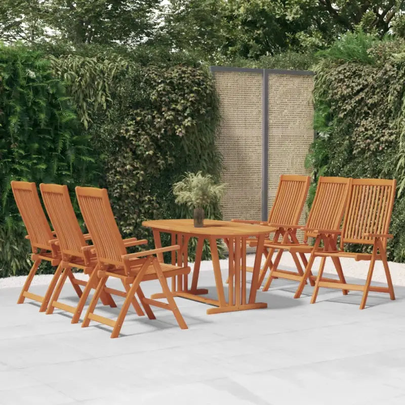 Tuinstoelen van massief eucalyptushout voor tuin en terras - 6 - Tuinstoelen