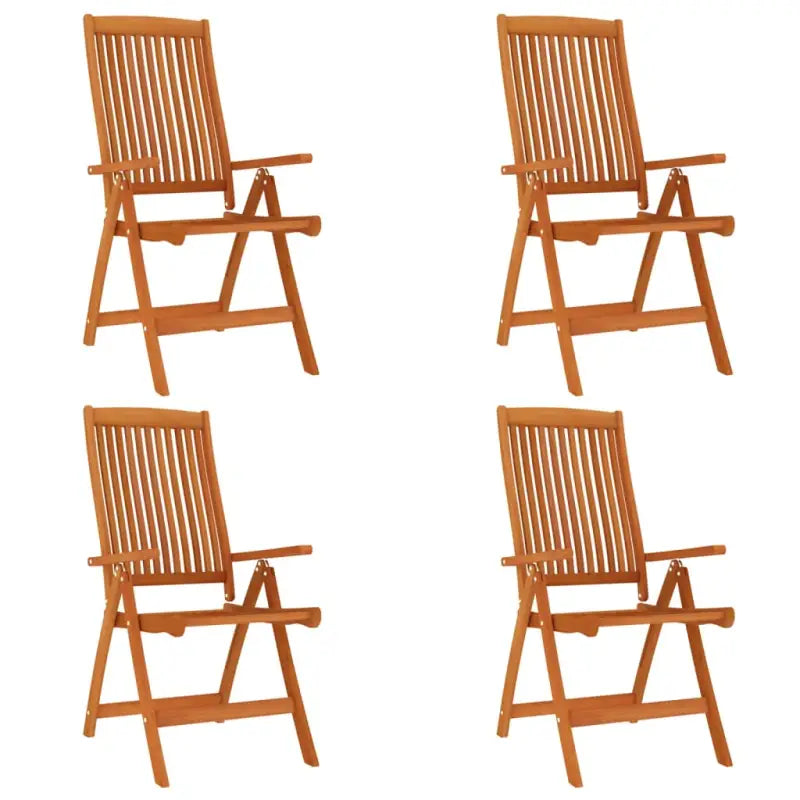 Tuinstoelen van massief eucalyptushout voor tuin en terras - Tuinstoelen