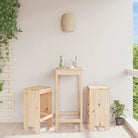 Tuinstoelen van massief grenenhout voor rustieke tuinplezier - Natuurlijk grenenhout / 40 x 36 x 75 cm / 2 - Tuinstoelen