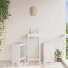 Tuinstoelen van massief grenenhout voor rustieke tuinplezier - Wit grenenhout / 40 x 36 x 75 cm / 2 - Tuinstoelen