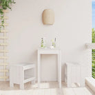 Tuinstoelen van massief grenenhout voor rustieke tuinplezier - Wit grenenhout / 40 x 36 x 45 cm / 2 - Tuinstoelen