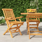 Tuinstoelen van massief teakhout voor een comfortabele ervaring buiten - 2 / Met armleuning - Tuinstoelen