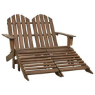 Tuinstoelen van massief vurenhout voor comfort en stijl - Bruin / 1 - Tuinstoelen