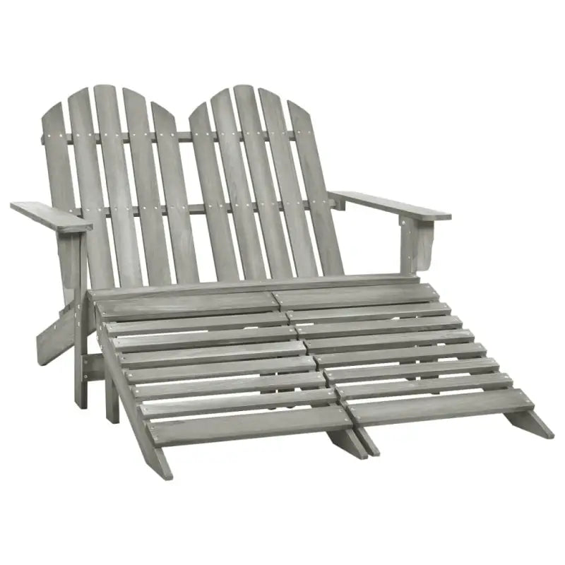 Tuinstoelen van massief vurenhout voor comfort en stijl - Grijs / 1 - Tuinstoelen