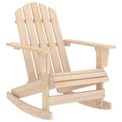 Tuinstoelen van massief vurenhout voor ontspanning op terras of in tuin - Naturel / 1 - Tuinstoelen