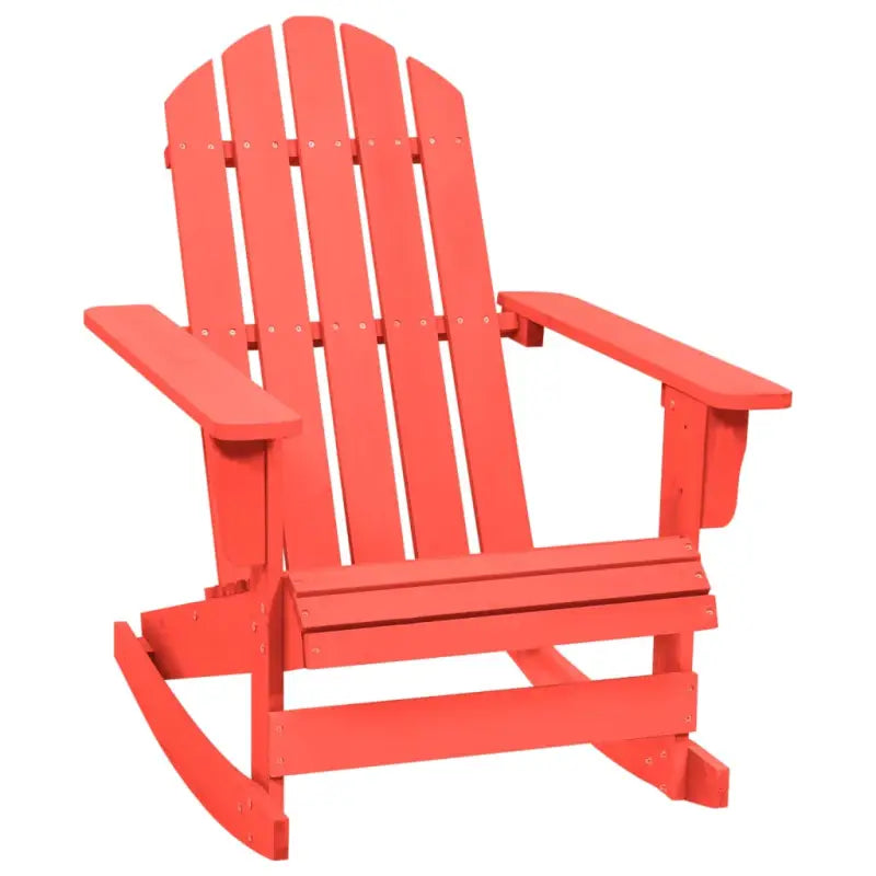 Tuinstoelen van massief vurenhout voor ontspanning op terras of in tuin - Rood / 1 - Tuinstoelen
