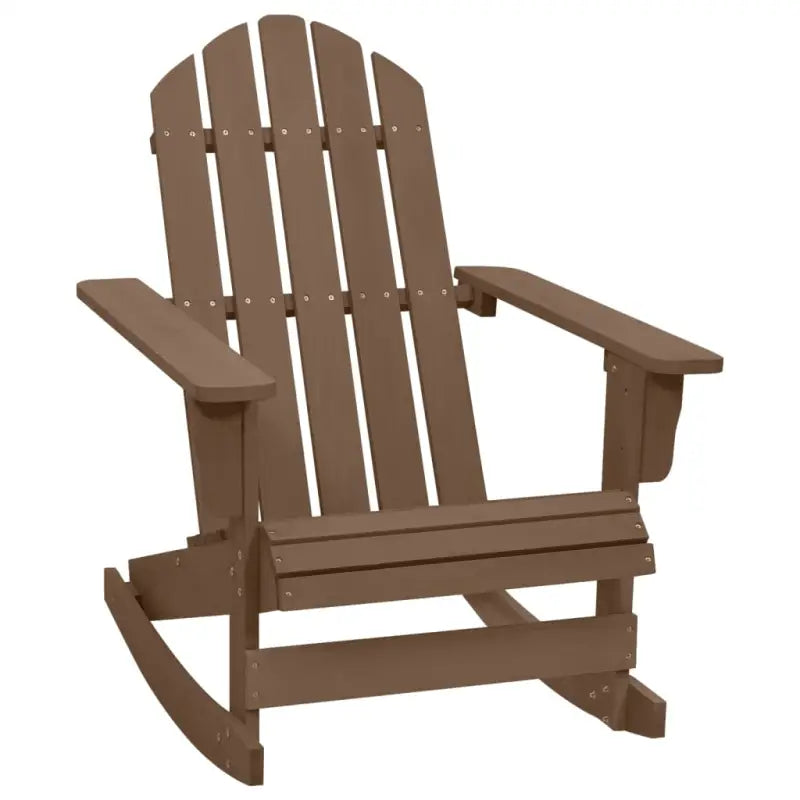 Tuinstoelen van massief vurenhout voor ontspanning op terras of in tuin - Bruin / 1 - Tuinstoelen