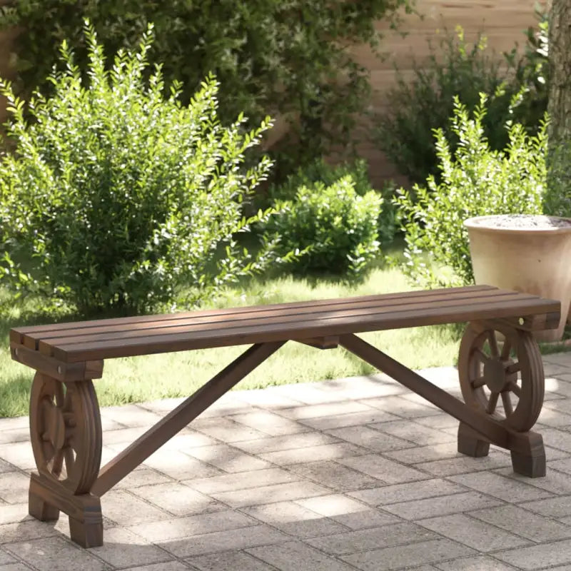 Tuinstoelen van massief vurenhout voor tuin of terras - Donkerbruin / 115 cm / 1 - Tuinstoelen