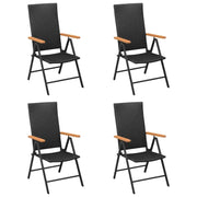 Tuinstoelen van PE-rattan met gepoedercoat aluminium frame - Tuinstoelen