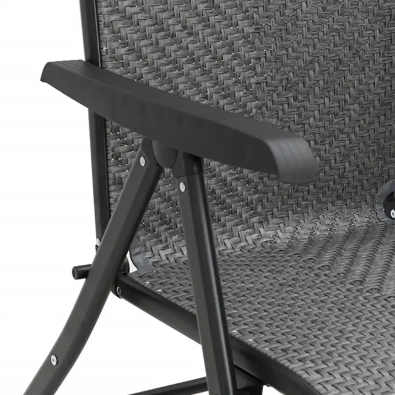 Tuinstoelen van poly rattan met hoogte verstelbaar voor buitengebruik - Tuinstoelen