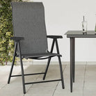 Tuinstoelen van poly rattan met hoogte verstelbaar voor buitengebruik - Grijs / 8 - Tuinstoelen