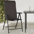 Tuinstoelen van poly rattan met hoogte verstelbaar voor buitengebruik - Zwart / 8 - Tuinstoelen