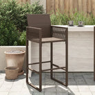 Tuinstoelen van poly rattan voor comfortabel en duurzaam buitenleven - Bruin / 1 / zonder kussen - Tuinstoelen