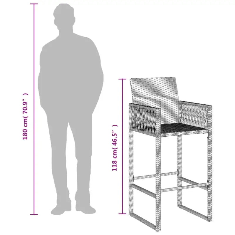 Tuinstoelen van poly rattan voor comfortabel en duurzaam buitenleven - Tuinstoelen
