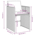 Tuinstoelen van poly rattan voor comfortabele zitervaring - Tuinstoelen