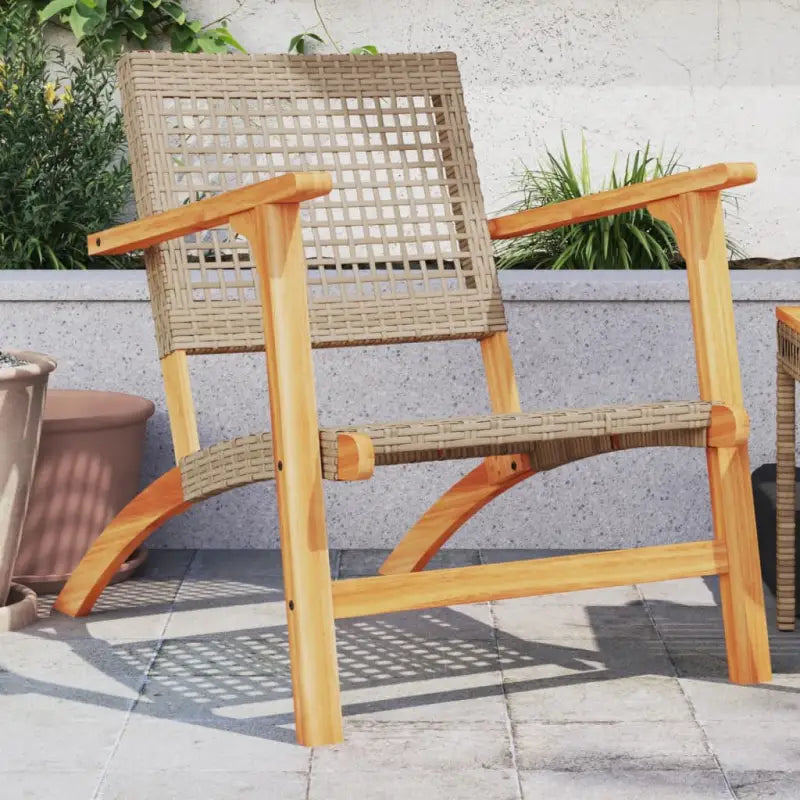 Tuinstoelen van poly rattan voor duurzame en comfortabele buitenruimte - Beige / Zonder tafel - Tuinsets