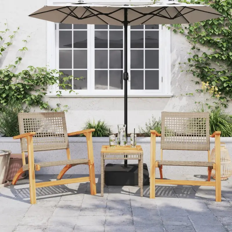 Tuinstoelen van poly rattan voor duurzame en comfortabele buitenruimte - Tuinsets