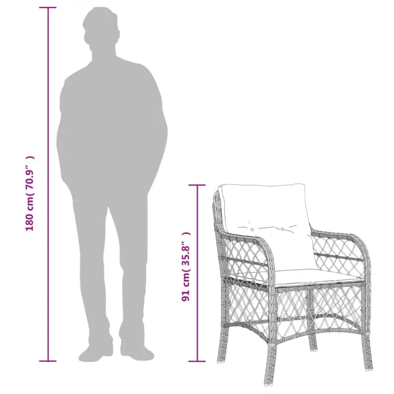 Tuinstoelen van poly rattan voor een comfortabele zitervaring - Tuinstoelen