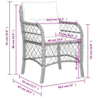 Tuinstoelen van poly rattan voor een comfortabele zitervaring - Tuinstoelen