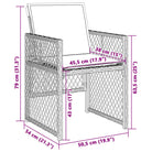 Tuinstoelen van poly rattan voor een comfortabele zitervaring - Tuinstoelen