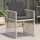 Tuinstoelen van poly rattan voor een comfortabele zitervaring - Lichtgrijs / 1 - Tuinstoelen