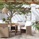 Tuinstoelen van poly rattan voor een duurzame tuin en terras</assistant - Beige / 4 - Tuinstoelen