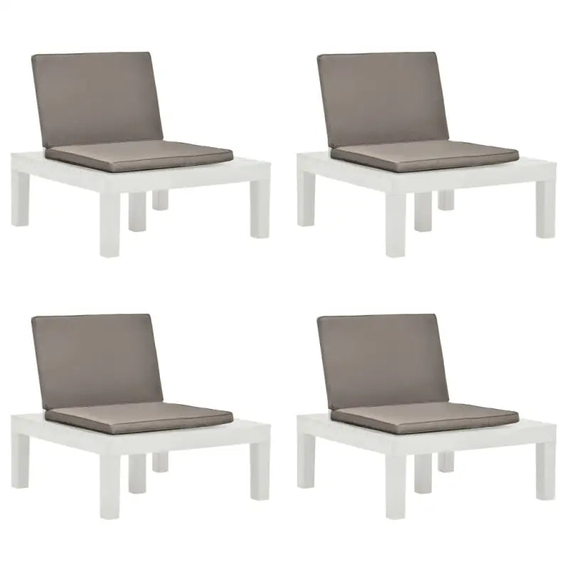 Tuinstoelen voor buiten genieten van comfort en stijl - Wit / 4 / Ja - Tuinstoelen