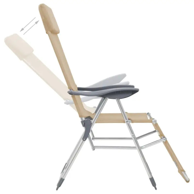 Tuinstoelen voor buitenactiviteiten met ademend textileen - Tuinstoelen