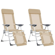 Tuinstoelen voor buitenactiviteiten met ademend textileen - Tuinstoelen