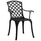 Tuinstoelenset van gietaluminium voor ontspannen tuinmomenten - Tuinstoelen