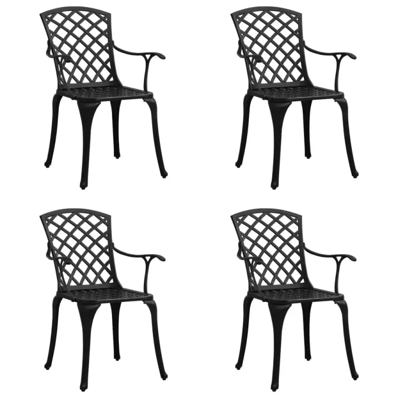 Tuinstoelenset van gietaluminium voor ontspannen tuinmomenten - Tuinstoelen