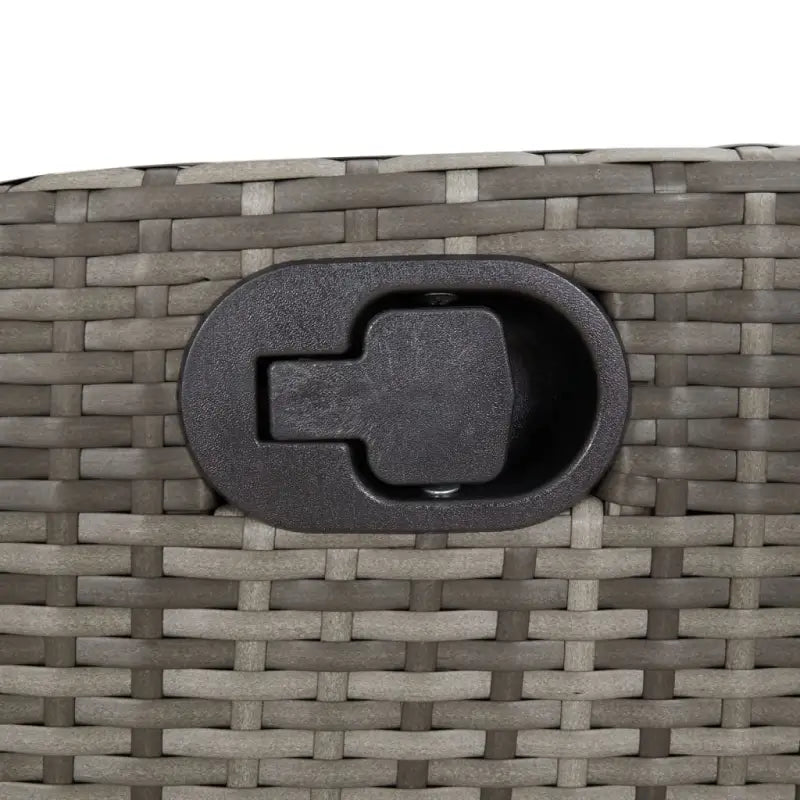 Tuinstoelset met poly rattan en gemakkelijk schoon gehard glas - Tuinsets