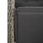 Tuinstoelset met poly rattan en gemakkelijk schoon gehard glas - Tuinsets