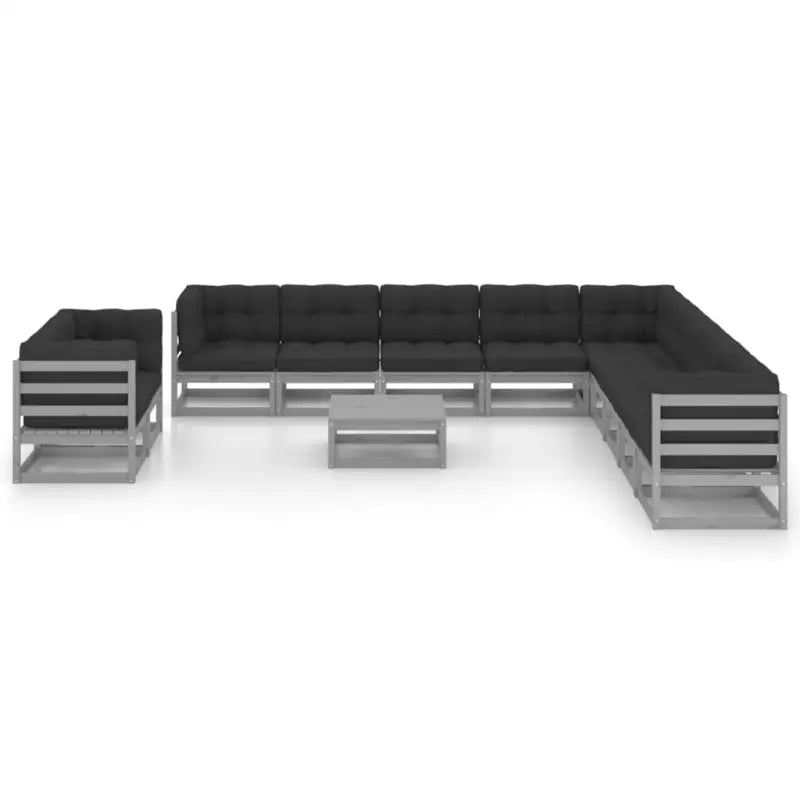 Tuinstoelset van massief grenenhout voor ontspanning in de tuin - Tuinsets