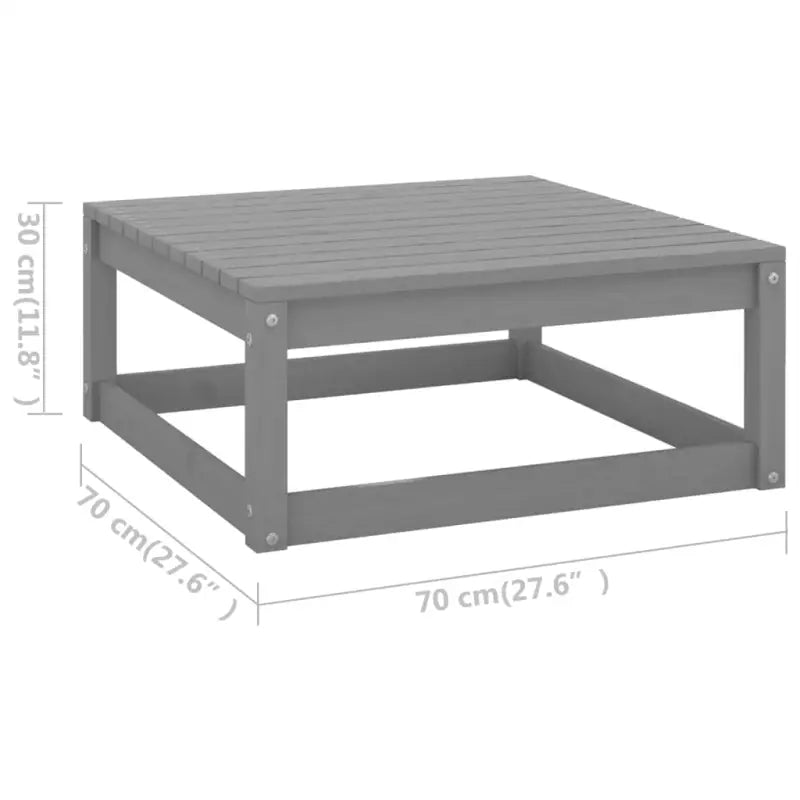 Tuinstoelset van massief grenenhout voor ontspanning in de tuin - Tuinsets