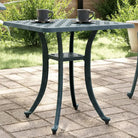 Tuintafel met afzonderlijke poten van gietaluminium voor binnen en buiten - Groen / 1 - Tuintafels