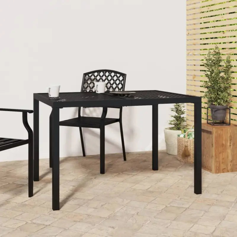 Tuintafel met gaasontwerp en stabiel frame voor moderne tuinen - 110 x 80 x 72 cm / 1 - Tuintafels