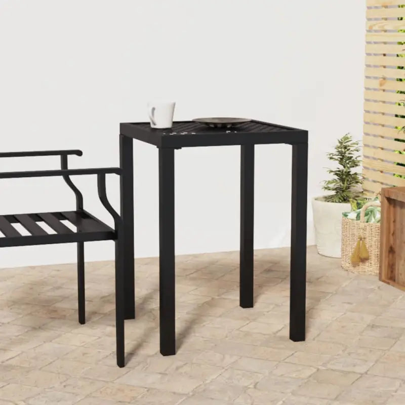 Tuintafel met gaasontwerp en stabiel frame voor moderne tuinen - 50 x 50 x 72 cm / 1 - Tuintafels
