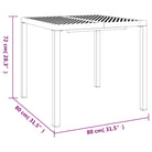 Tuintafel met gaasontwerp en stabiel frame voor moderne tuinen - Tuintafels