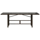 Tuintafel met gehard glas blad en duurzaam poly rattan - Tuintafels