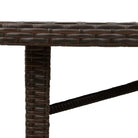 Tuintafel met gehard glas blad en duurzaam poly rattan - Tuintafels