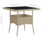 Tuintafel met gehard glas voor gezellige buiten dinertjes - Tuintafels