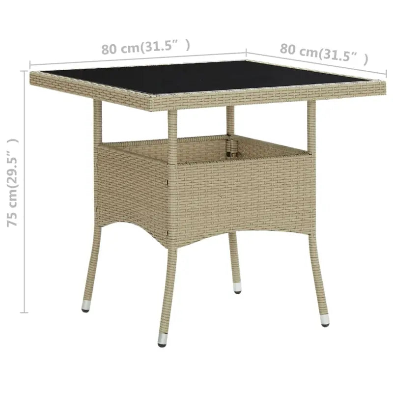 Tuintafel met gehard glas voor gezellige buiten dinertjes - Tuintafels
