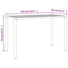 Tuintafel met gelat ontwerp en stabiel frame voor moderne buitenruimte - Tuinsets