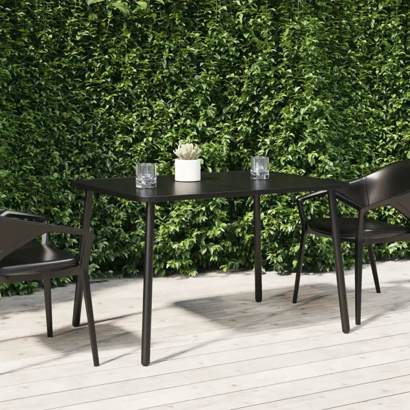 Tuintafel met gelat ontwerp en stabiel frame voor moderne tuinen - 110 x 80 x 71 cm / 1 - Tuintafels